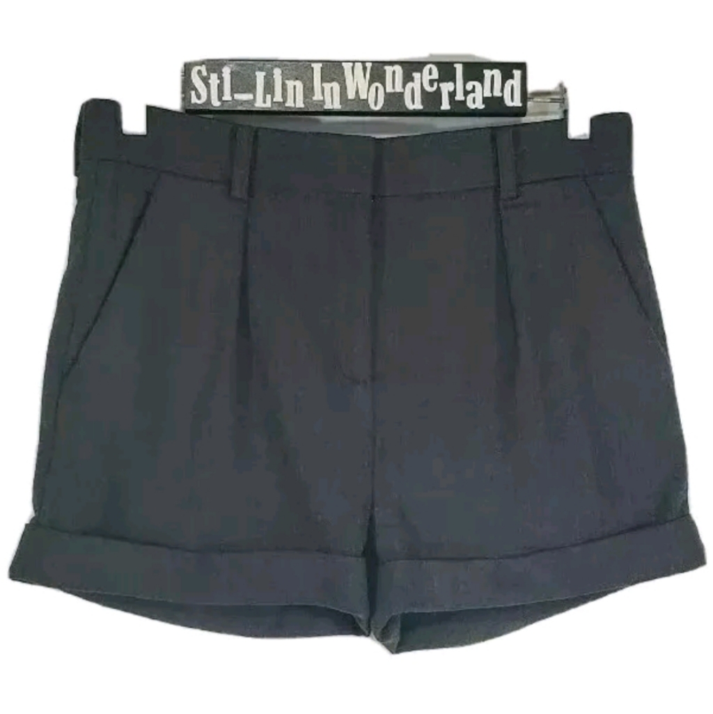 Iro Alycia Pleated Shorts Wool Blend Dress Trouser Style Sz 38 Us 6